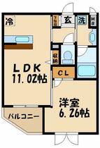 東京都世田谷区経堂１丁目（賃貸マンション1LDK・1階・40.47㎡） その2