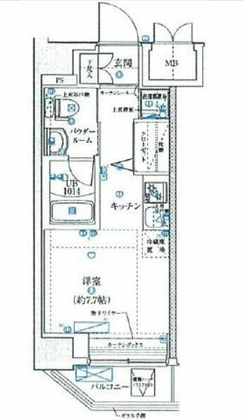 クラリッサ川崎ソレイユ 502｜神奈川県川崎市川崎区日進町(賃貸マンション1R・5階・21.00㎡)の写真 その2