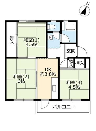 同じ建物の物件間取り写真 - ID:229009127141