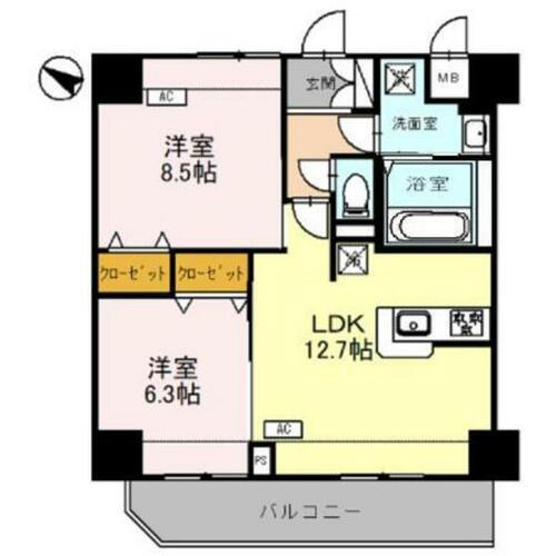 同じ建物の物件間取り写真 - ID:210002661377