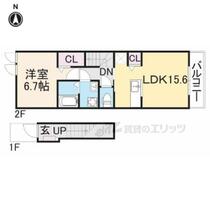 奈良県橿原市久米町（賃貸アパート1LDK・2階・53.25㎡） その2