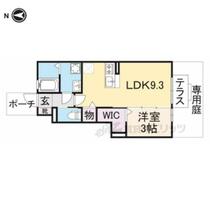 奈良県大和郡山市北郡山町（賃貸アパート1LDK・1階・42.13㎡） その2