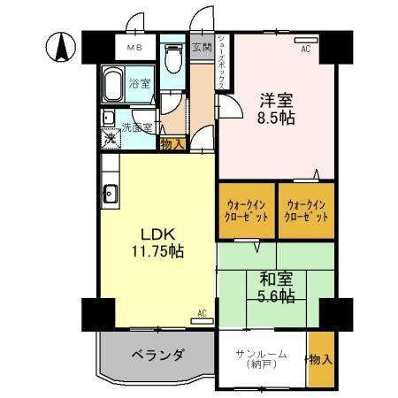 同じ建物の物件間取り写真 - ID:218000544704