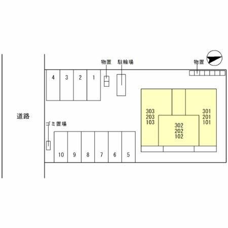 ｄａｎ（ダン） 302｜福井県福井市大和田２丁目(賃貸アパート1LDK・3階・40.04㎡)の写真 その3