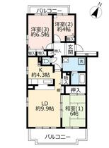 ＵＲアクティ佐貫 0010304 ｜ 茨城県龍ケ崎市佐貫町（賃貸マンション3LDK・3階・74.84㎡） その2