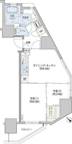 同じ建物の物件間取り写真 - ID:213098795738