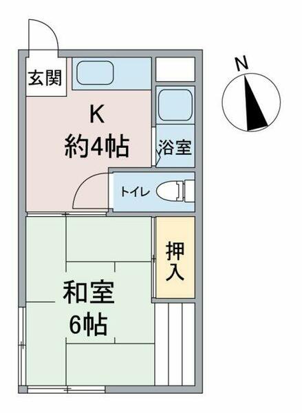 新瀬戸コーポ 101｜愛知県瀬戸市孫田町(賃貸アパート1K・1階・26.00㎡)の写真 その2