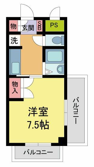 マンション２３｜兵庫県西宮市田代町(賃貸マンション1K・2階・24.50㎡)の写真 その2