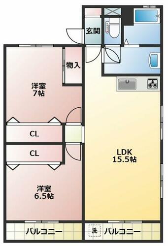 同じ建物の物件間取り写真 - ID:214054295287