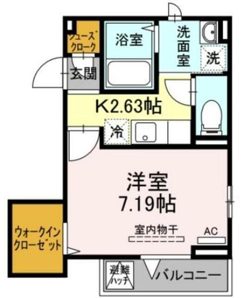 エクセリア北砂｜東京都江東区北砂６丁目(賃貸アパート1K・3階・27.36㎡)の写真 その2