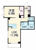 Ｍａｙ　ｆａｉｒ 106 ｜ 神奈川県大和市深見（賃貸マンション1LDK・1階・45.61㎡） その2