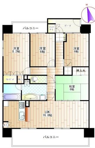 同じ建物の物件間取り写真 - ID:223031334920