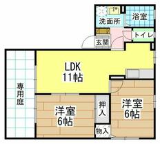 福岡県北九州市八幡西区御開１丁目（賃貸アパート2LDK・1階・50.50㎡） その2