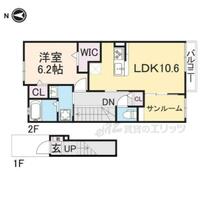 京都府綾部市井倉町梅ケ畑（賃貸アパート1LDK・2階・51.64㎡） その2