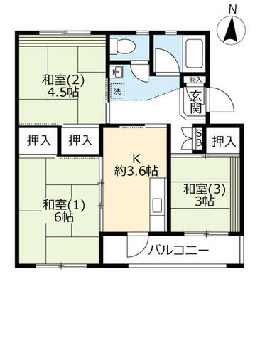 ＵＲ平城第二0230402の間取り