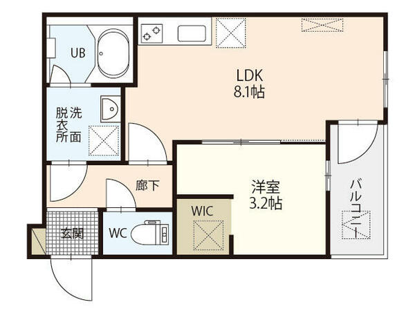 ＭＯＶＥ古江西町｜広島県広島市西区古江西町(賃貸アパート1LDK・2階・30.91㎡)の写真 その2