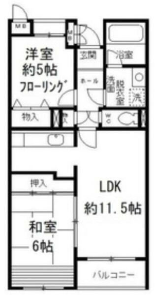 トゥインクル秋津｜東京都東村山市秋津町１丁目(賃貸マンション2LDK・5階・60.59㎡)の写真 その2