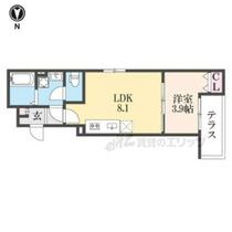 ＡＬＥＧＲＩＡ枚方Ｓｏｕｔｈ 103 ｜ 大阪府枚方市枚方元町（賃貸アパート1LDK・1階・30.09㎡） その2