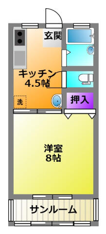 ドムスＣ 102｜静岡県浜松市中央区半田山３丁目(賃貸アパート1DK・1階・26.30㎡)の写真 その2