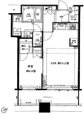 芝浦アイランドグローヴタワー 205｜東京都港区芝浦４丁目(賃貸マンション1LDK・2階・47.06㎡)の写真 その2