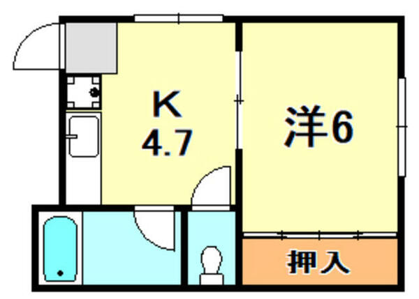 西本コーポラス 201｜兵庫県神戸市垂水区星陵台２丁目(賃貸マンション1K・2階・24.80㎡)の写真 その2