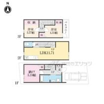 京都府京都市山科区東野南井ノ上町（賃貸一戸建2LDK・--・65.79㎡） その2