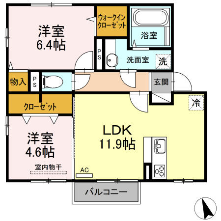 同じ建物の物件間取り写真 - ID:244003735107