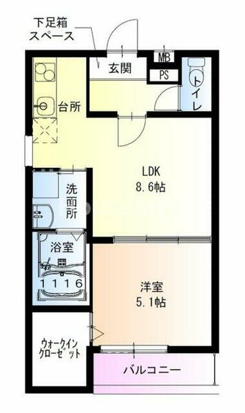 フジパレス吹屋町ＷＥＳＴ 201｜和歌山県和歌山市吹屋町５丁目(賃貸アパート1LDK・2階・35.08㎡)の写真 その2