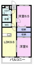 エバーグリーン 207 ｜ 静岡県富士宮市野中（賃貸マンション2LDK・2階・51.72㎡） その2