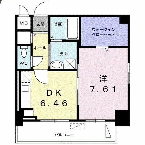 クラール上福岡 101｜香川県高松市上福岡町(賃貸マンション1DK・1階・39.61㎡)の写真 その2