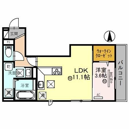 和歌山県和歌山市西汀丁(賃貸アパート1LDK・1階・41.08㎡)の写真 その2