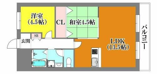 兵庫県神戸市垂水区学が丘４丁目（マンション）の賃貸物件の間取り
