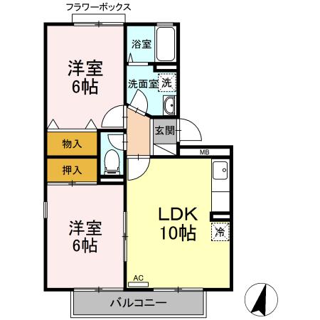 同じ建物の物件間取り写真 - ID:240025673783