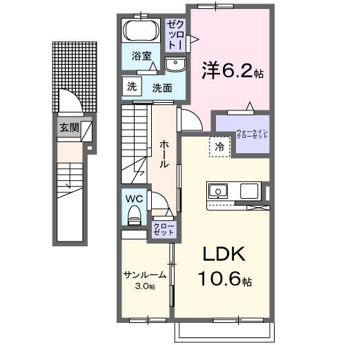 同じ建物の物件間取り写真 - ID:238007125828