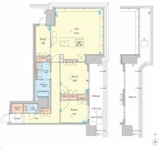 大阪府大阪市中央区南本町１丁目（賃貸マンション3LDK・3階・77.14㎡） その2