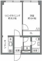 東京都港区高輪４丁目（賃貸マンション1LDK・6階・36.85㎡） その2