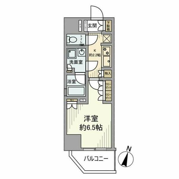 プレシス本駒込 501｜東京都文京区本駒込１丁目(賃貸マンション1K・5階・25.45㎡)の写真 その2