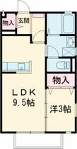 栃木県宇都宮市花房３丁目（賃貸アパート1LDK・2階・34.30㎡） その2