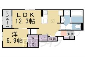 京都府木津川市市坂久保川（賃貸アパート1LDK・1階・50.42㎡） その2