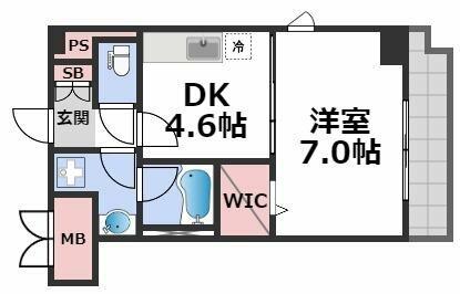 ＷＯＮＴＡＥＫ｜大阪府大阪市生野区巽中２丁目(賃貸マンション1DK・2階・29.61㎡)の写真 その2