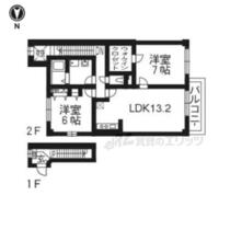 京都府木津川市州見台４丁目（賃貸アパート2LDK・2階・64.19㎡） その2