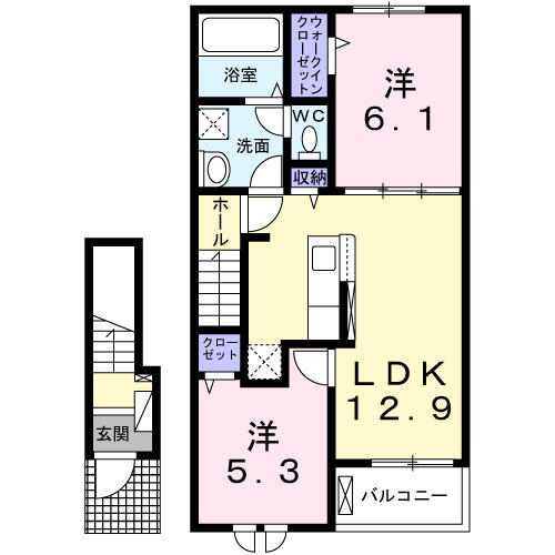 同じ建物の物件間取り写真 - ID:244003897677