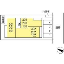 Ｓ＆Ｔ　Ｇｒａｃｅ　Ｓｑｕａｒｅ（エス＆ティ　グレース　スクエア） 302 ｜ 福岡県春日市春日原北町２丁目（賃貸アパート2LDK・3階・61.89㎡） その3