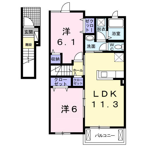 同じ建物の物件間取り写真 - ID:212041962639