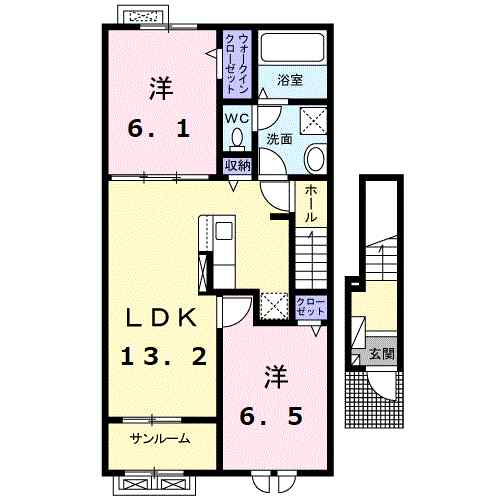 同じ建物の物件間取り写真 - ID:218000553495