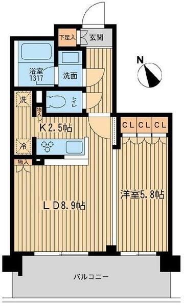 ブレス上池袋 303｜東京都豊島区上池袋３丁目(賃貸マンション1LDK・3階・42.13㎡)の写真 その2