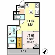 レーヴェ東戸倉Ｉ 103 ｜ 東京都国分寺市東戸倉２丁目（賃貸アパート1LDK・1階・31.33㎡） その2