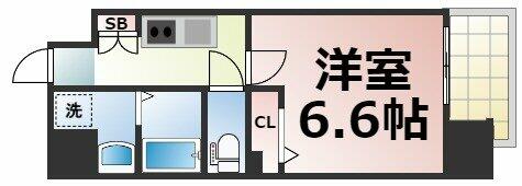 ワールドアイ大阪城ＥＡＳＴⅡ｜大阪府大阪市東成区大今里４丁目(賃貸マンション1K・3階・23.10㎡)の写真 その2