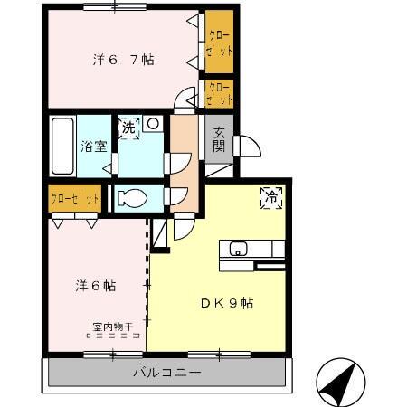 コンフォール 302｜熊本県合志市須屋(賃貸アパート2DK・3階・52.23㎡)の写真 その2