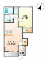 サンフィット北野Ⅲ  ｜ 福岡県久留米市北野町十郎丸（賃貸アパート1LDK・1階・44.95㎡） その2